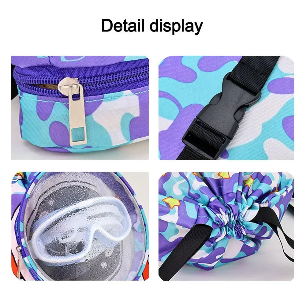 Children's Swimming Bag Wet Dry Sseparation Waterproof Toiletry Storage Bag Sports Portable Cute Beach Backpack for Boys Girls
