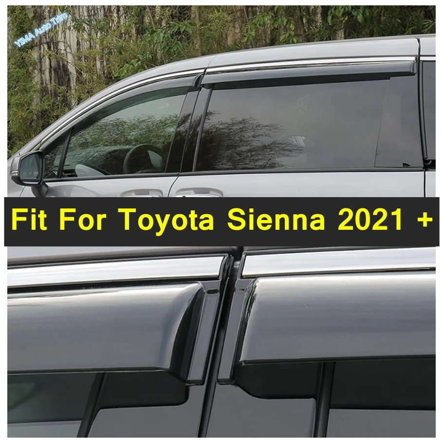 Viseras de ventana para Toyota Sienna 2021 2022, toldos, Deflector de viento y lluvia, protector de visera, cubierta de piezas y accesorios - AliExpress
