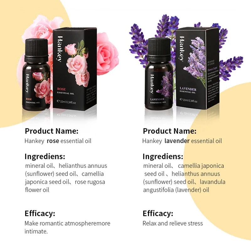 10ml Fragrance Oil for Scented Candles Soap Making Diffuser Lemon Lavender Rosemary Oilve Mint Tea Wormwood Orange DIY Crafts