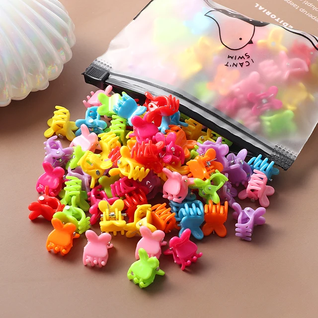 40Pcs Girls Colorful Hair Clips Flower Star Mickey Cute Small Hair Claws Kids Sweet Hairpins Cartoons Fashion Hair Accessories style-41