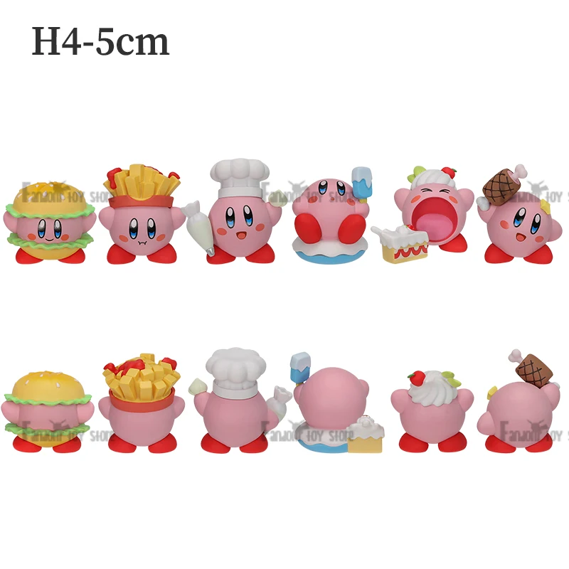 thumbnail image 1 of 3-8pcs Anime Kirby Figures Pink Kirby Waddle Dee Doo Cute Cartoon Collect Mini Toys Dolls Action Toy Figure Birthday, 1 of 5