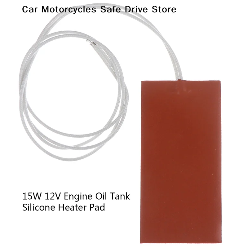 12V 15W Silicone Heater Pad Vehicle Fuel Car Engine Oil Tank Heating ...
