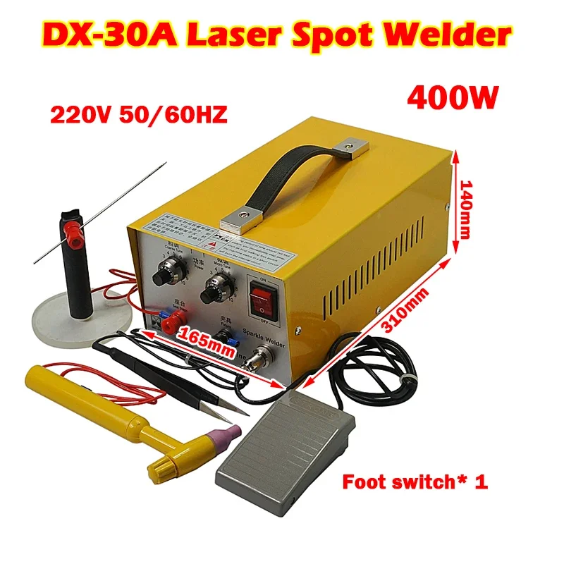 

LY DX-30A Handheld Laser Spot Welder 2 in1 Pulse Jewelry Welding Machine for Gold Silver Platinum 400W