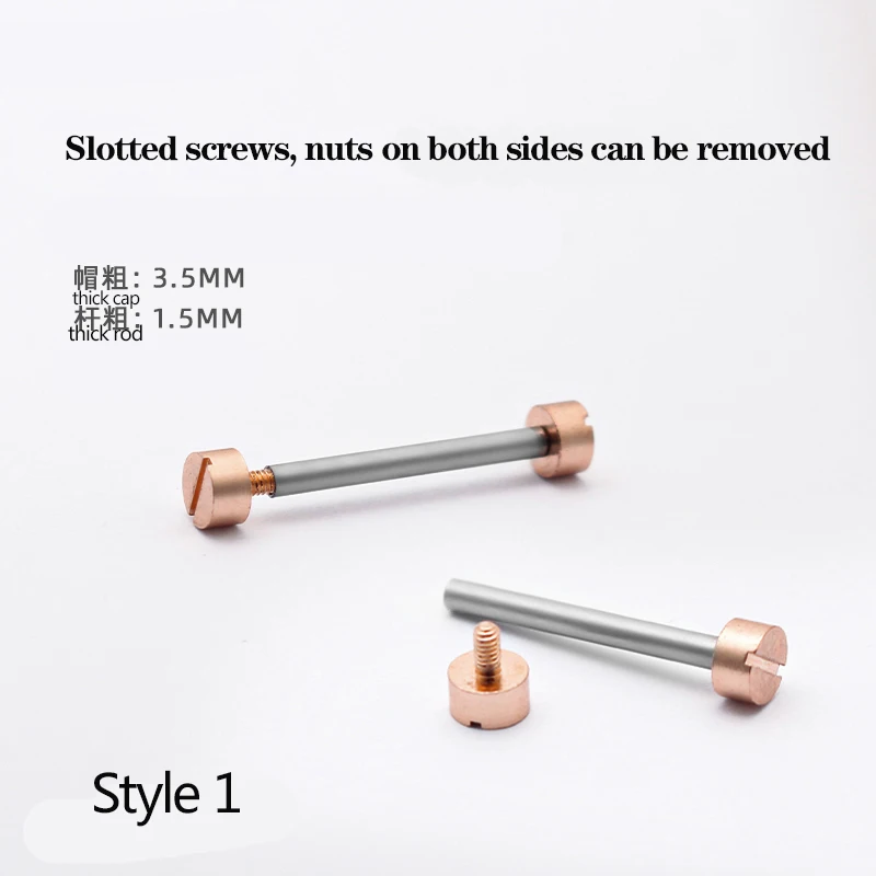 Elegant Rose Gold and Silver Watch Screw Kit for Leather Bands - Includes Lug Stems, Tubes, and Spring Bars (Various Sizes)