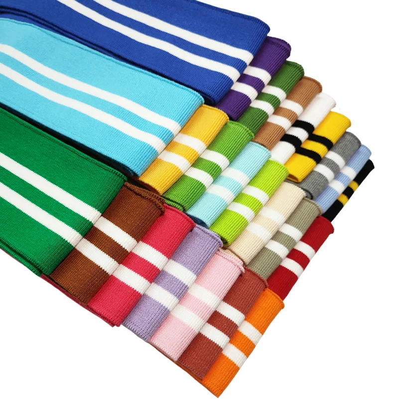 7Cm puños escote dobladillo 1*1 tela acanalada tejido elástico