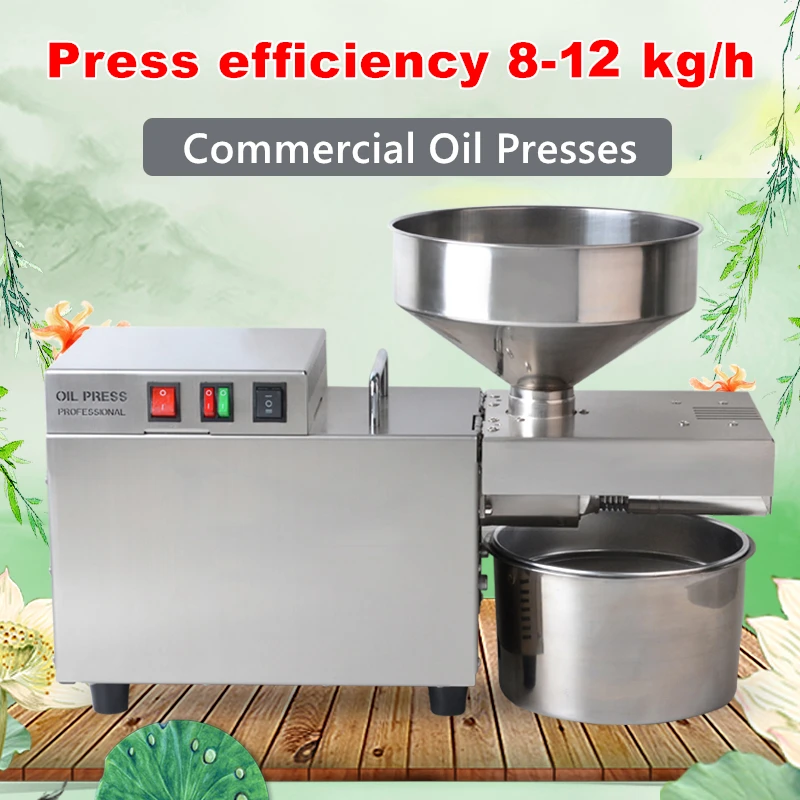 110/220v S9 automated commercial oil press machine， Sunflower Seeds Oil