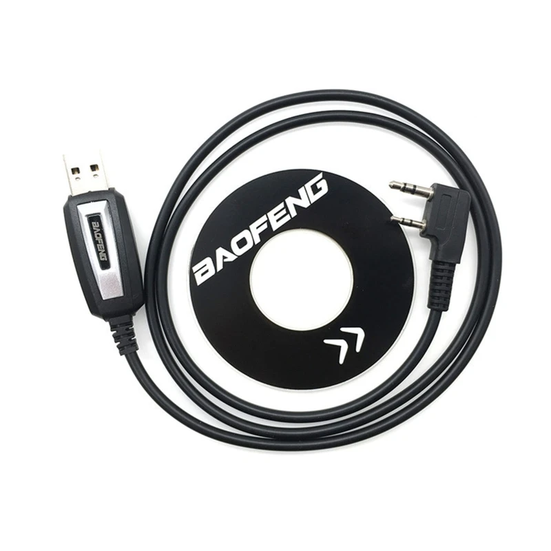 Waterproof USB Programming Cable withDriver Firmware for BaoFeng UV5R/888s Walkie Talkie K Connector Wire