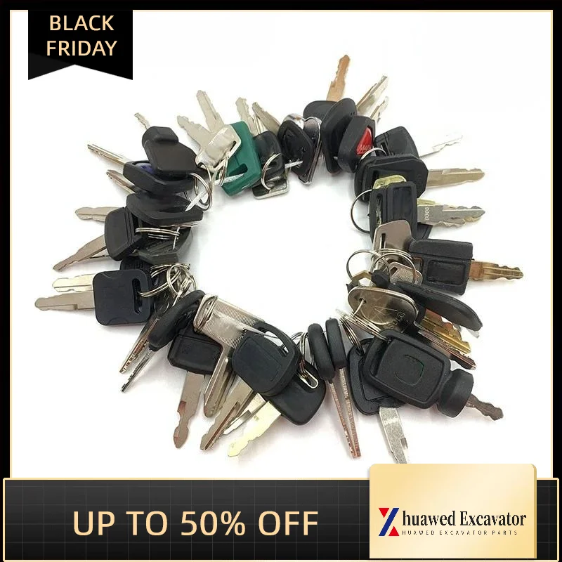 Parti Dell'Escavatore Per Liugong Sany Kubota Katsu Steel Hitachi Modern Xugong Set Di Chiavi Di Avviamento Dell'Accensione Complete