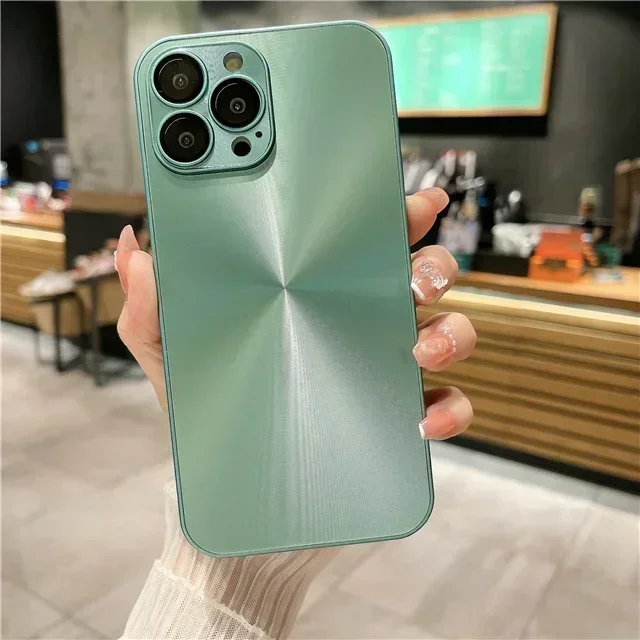 Luxury Dazzling CD Square Frame Phone Case with Lens Protection