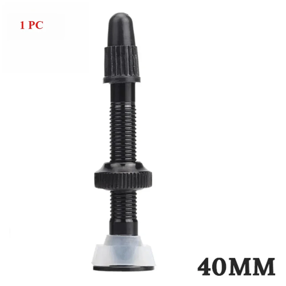 Bicycle Tubeless Valve 1/2PCS 40mm Bicycle Tubeless Valve Aluminum Alloy Road Bike Nozzle