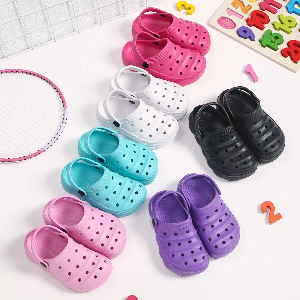 Kinder-Sommerhausschuhe für Jungen und Mädchen, Lässige Garten-Clogs, Outdoor-Sandalen für Rutschfesten Halt im Duschbad und am Strand