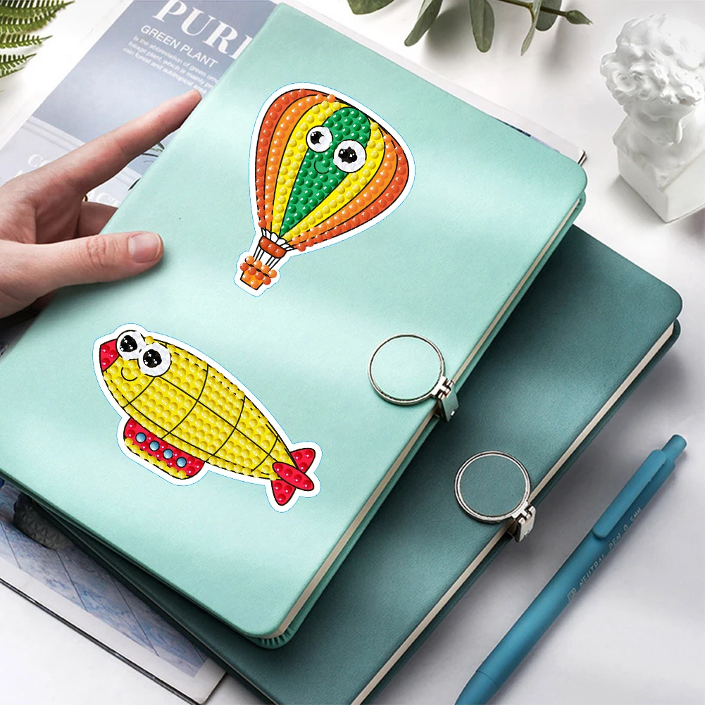 DIY Diamonds Art Mosaic Stickers Diamonds Painting Stickers Cute Cartoon Pattern for Kids Gift Rewards Home Decor 1-2pcs diamond painting stickers