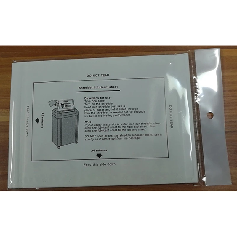 36PCS Paper Shredder Lubricant Sheets Shredder Lubricating Oil Portable Paper Type Lubricating Oil For