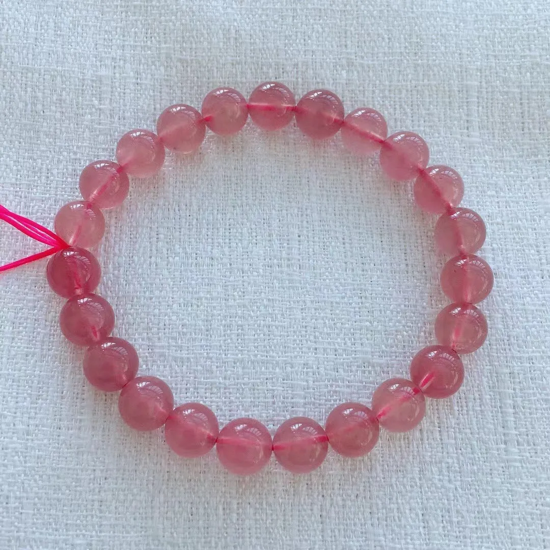 

8mm Natural Pink Rose Quartz Bracelet For Woman Lady Men Beauty Gift Reiki Gemstone Crystal Round Beads Strands Jewelry AAAAA