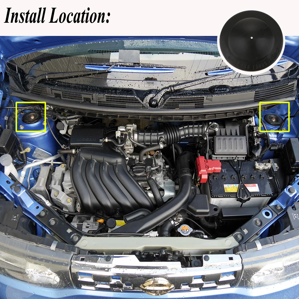 Front Suspension Top Mount Cover Cap For Nissan Versa Tiida Latio Dodge Trazo C11 54330ED000 Rustproof Waterproof strut tower mount