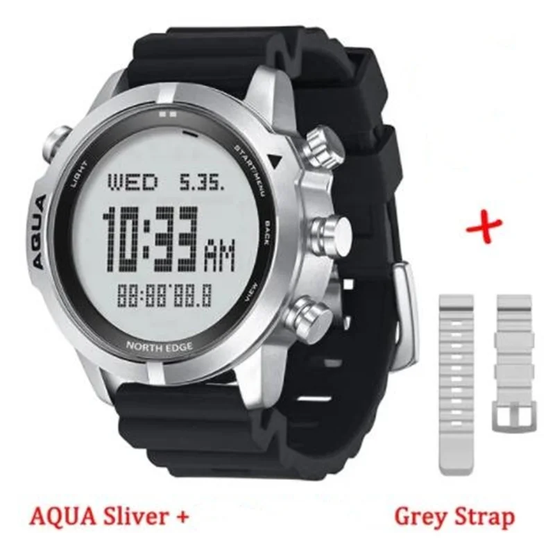 Orologio Da Uomo Per Computer Subacqueo Impermeabile 100M Smart Digital Free/Scuba Diving Orologi Altimetro Barometro Bussola Orologio Di Temperatura