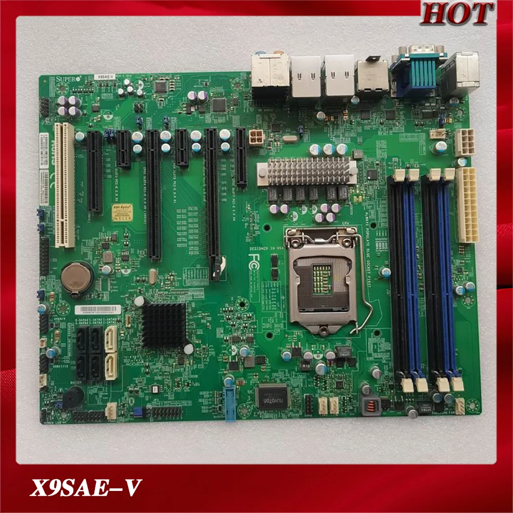 

Industrial Computer Motherboard For Supermicro X9SAE-V LGA1155 1200 V2 C216 Fully Tested, Good Quality