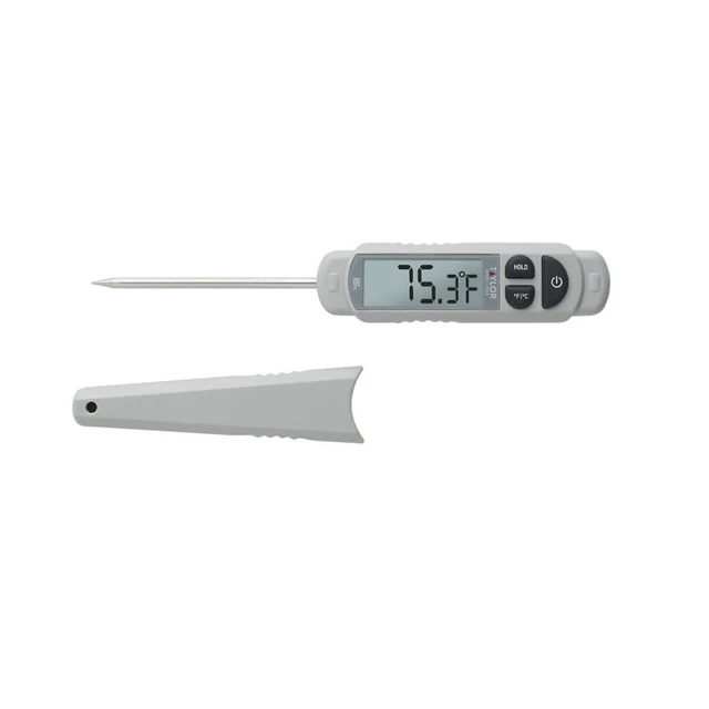 Waterproof Digital Pen Meat Thermometer with Cover Gray - AliExpress