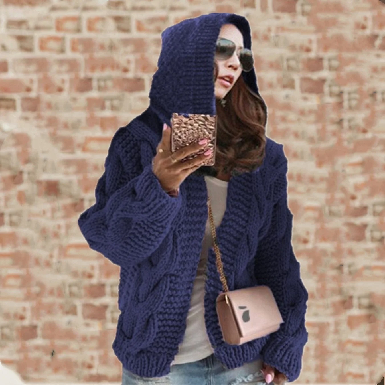 sweater hoodie 2021cardigan Women's Autumn Winter New Sweater Women's Knitting Coat Multicolor Women's Top ladies sweater