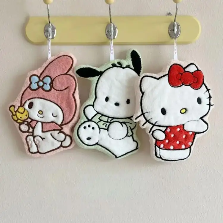 Thick coral fleece towel texture detail