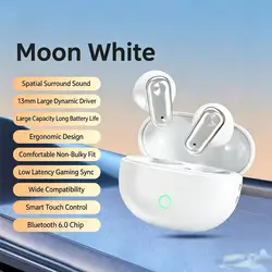Compact Wireless Bluetooth Earphones with High Fidelity Sound and ANC Noise Reduction (MINI530 - white)