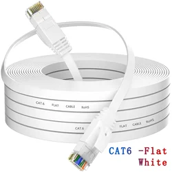 High - Speed Cat 6 Ethernet Cable LAN Network Cord - 15M (White)