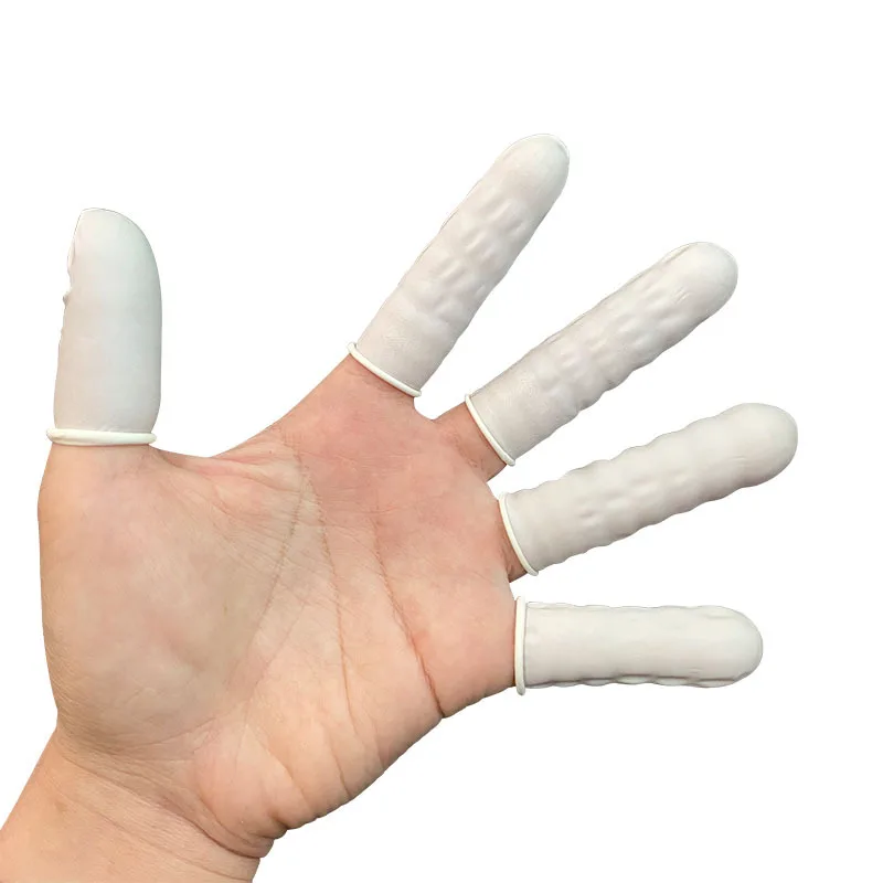 100 Protège-Doigts En Latex Gel Antistatique - Doigtiers Jetables Protection Doigts
