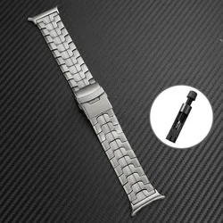 Luxury Stainless Steel Watch Band - Premium Metal Strap - GalaxyWatch 9 8 40mm (Titanium Color)