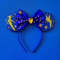 Tinker Bell Head Bands For Baby Cosplay Wings Fairy Hairbands Girls Vine Flower Ears Headbands Photo Accessory Infant Decoration 5