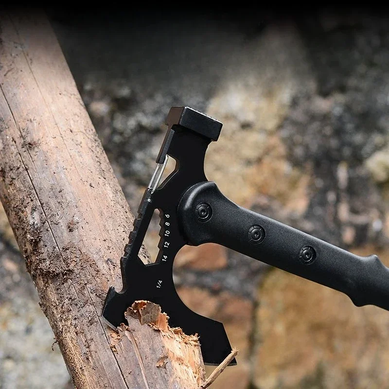 Outdoor axe axe mountain camping engineer chopping firewood and fire fighting multifunctional outdoor defense tree cutting