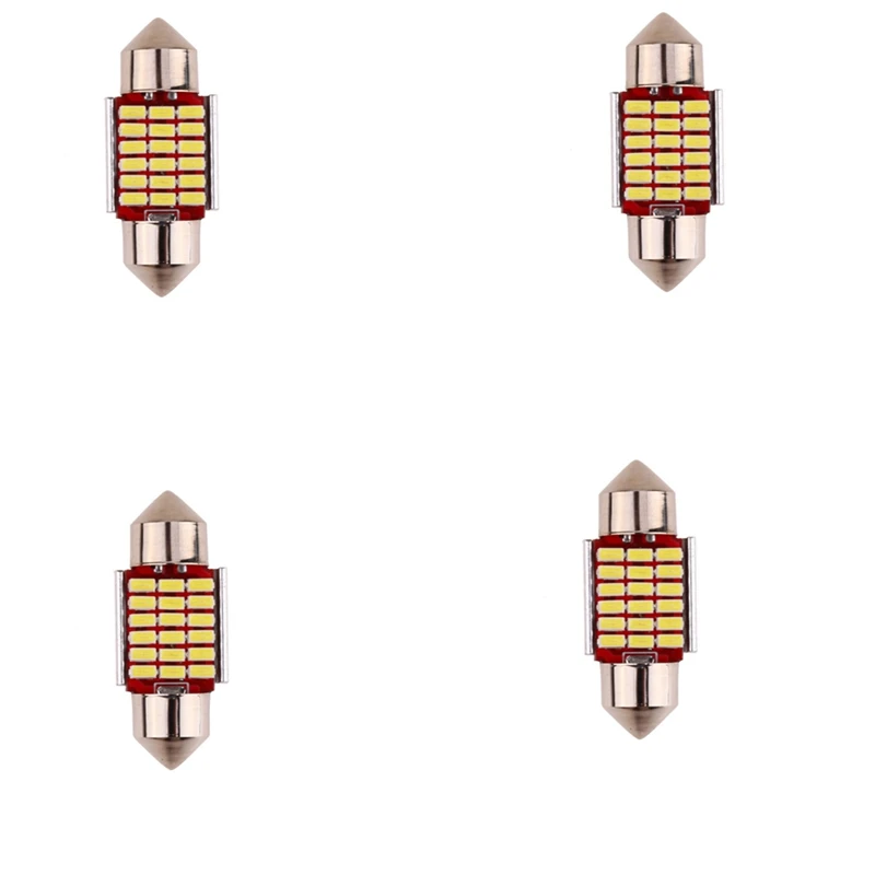 

4 шт. C5W C10W 31 мм 3014 18SMD Festoon светодиодный Canbus Car Inteiror Bulb номерной знак светильник 12V