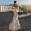 2 In 1 Mermaid Vestidos De Novia Appliques Vestido De Noiva Detachable Train Wedding Dress Customized Lace Robe De Mariée 4