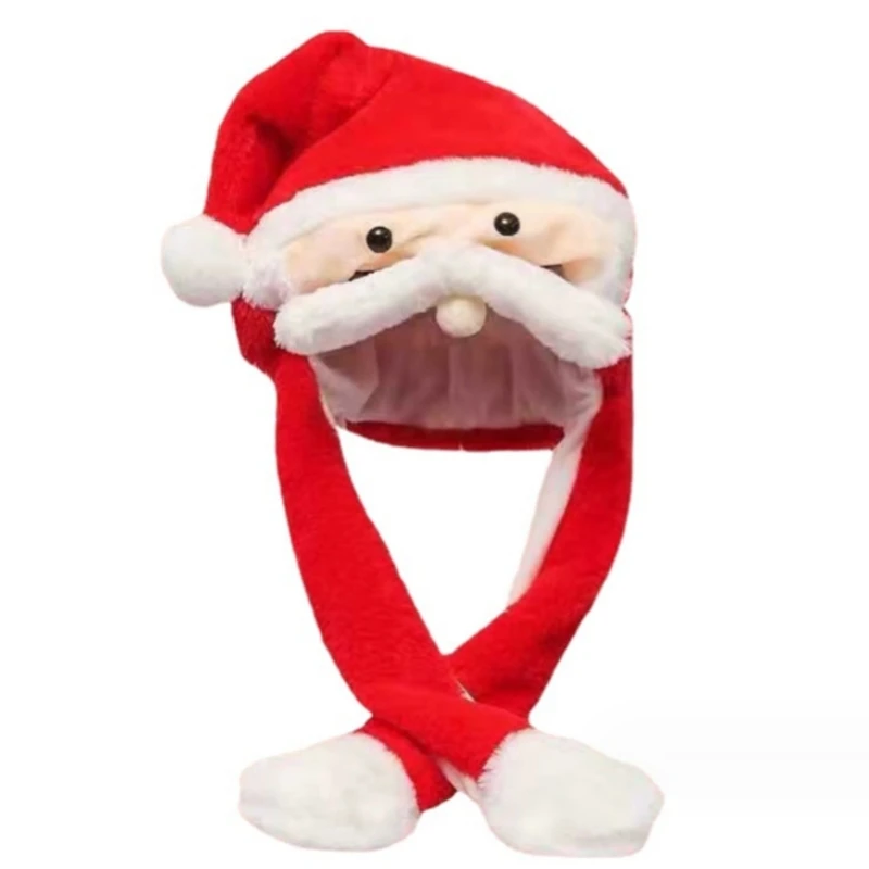 

Mischievous Christmas Headwear with Face Mustache Perfect for the Holidays Furry Outfits for Cosplay Santa