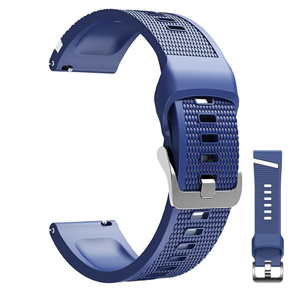 Enhanced Silicone Sports Watch Strap - 22mm, Unisex Bracelet Replacement