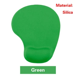 Ergonomic Gel Mouse Pad with Wrist Support - Anti-Slip Gaming & Laptop Accessory (Green)