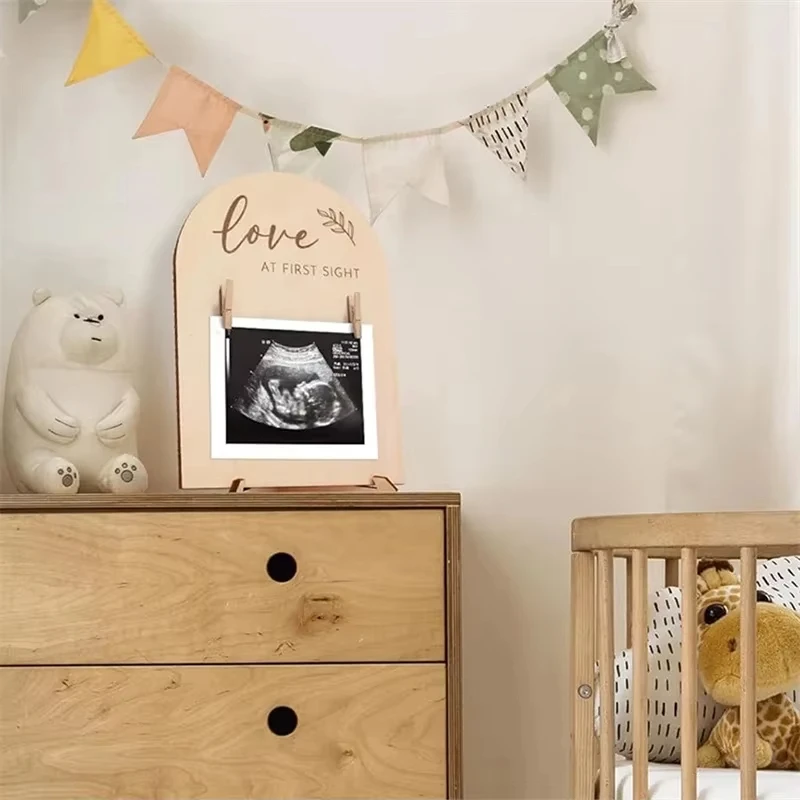 Newborn Photography Props Wooden Frame and Hand and Footprint Kit