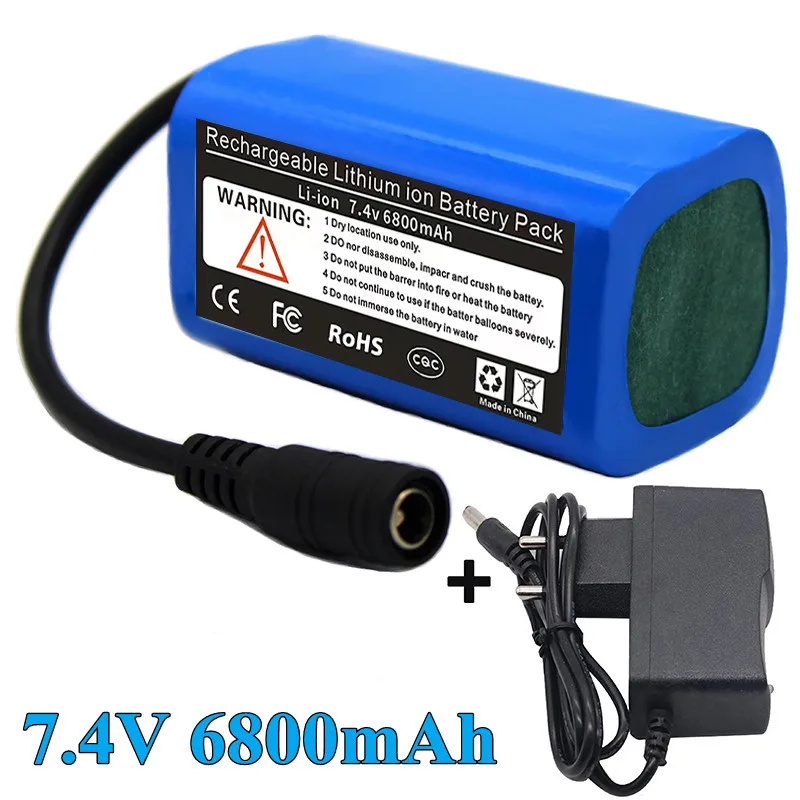 Lipo Battery T188 T888 2011-5 remote Fish Finder Fishing Bait Boat Accessories RC Toy Accessories 7.4V 6800mah rechargeable battery,lifepo4 battery,battery replacement