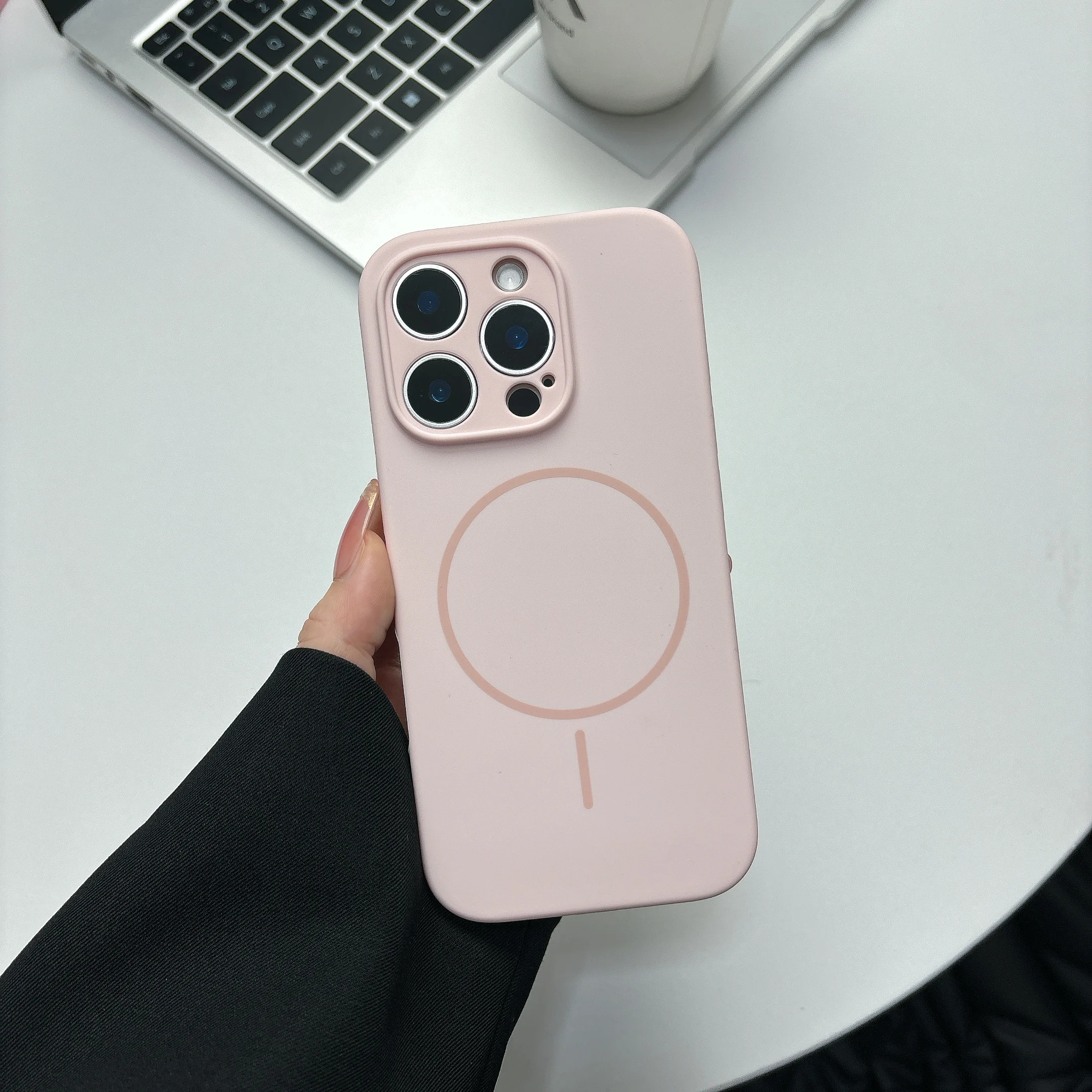 Vibrant Liquid Silicone Fluorescent Phone Case with Magsafe Compatibility