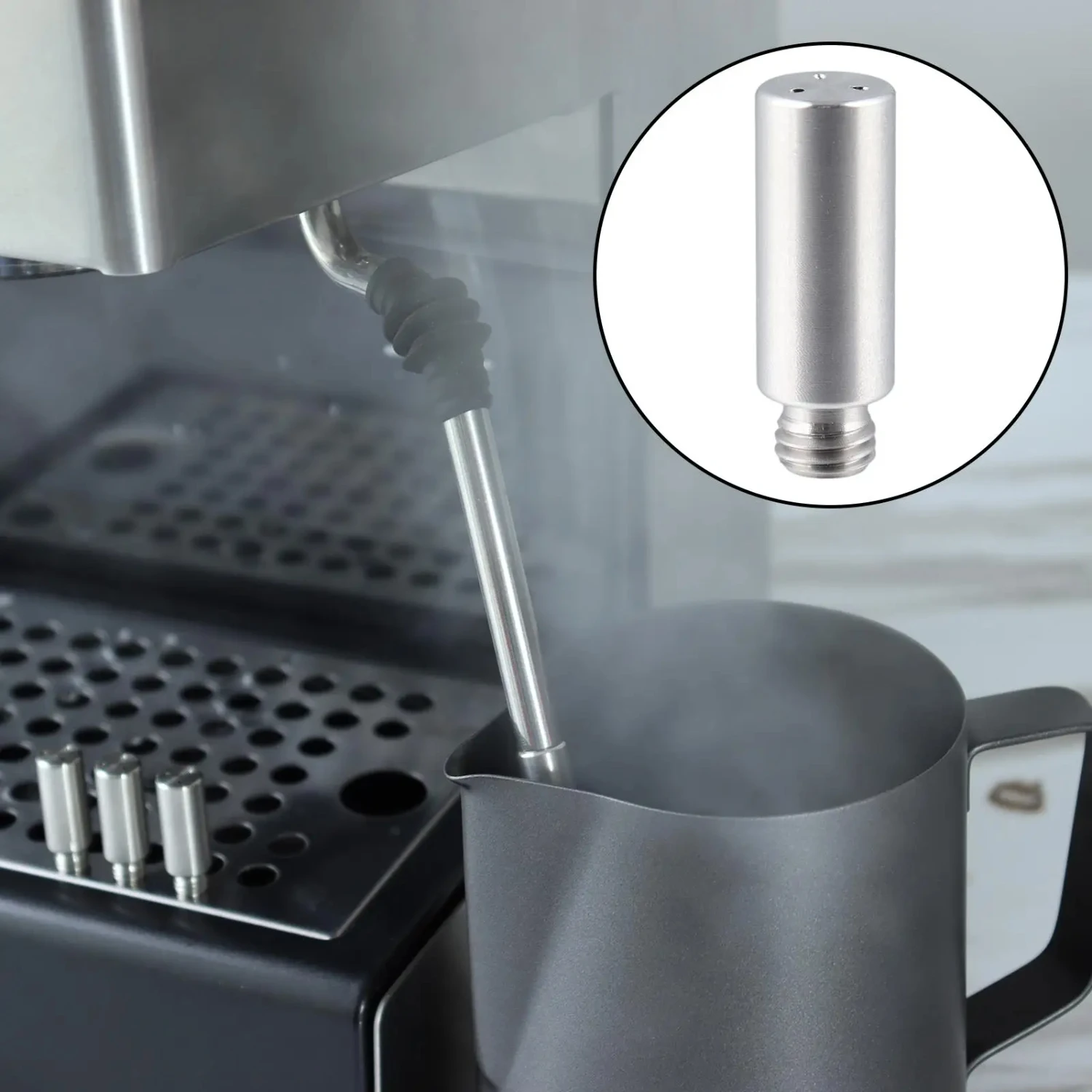 NEW Enhance your home barista skills with this superior replacement steam nozzle for the Gaggia Classic Pro espresso machine. El 6