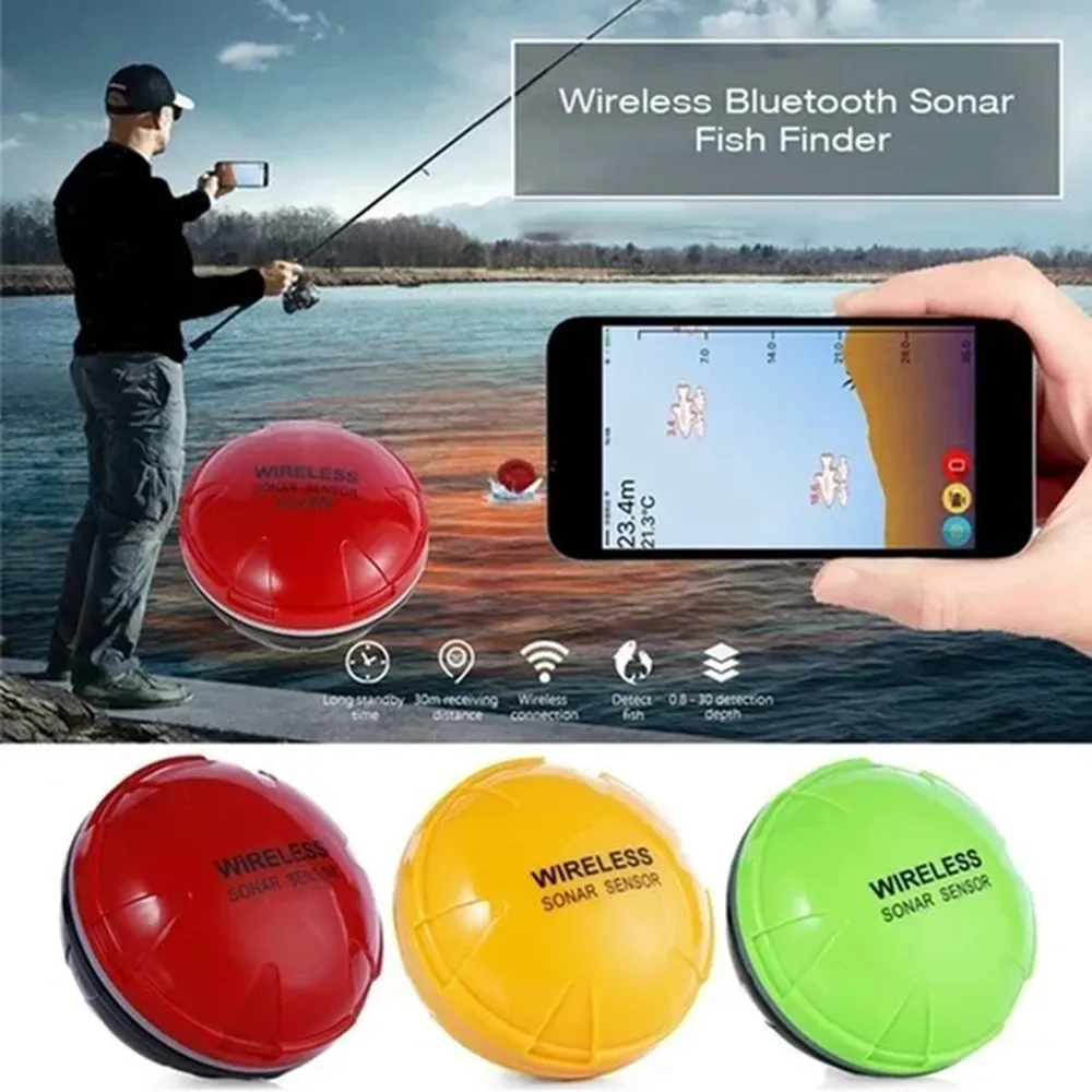 Free Shipping Brand New Smart Phone Fish Finder Sonar Bluetooth Intelligent  Fish Finder Android & Ios Fish Visual Fishing