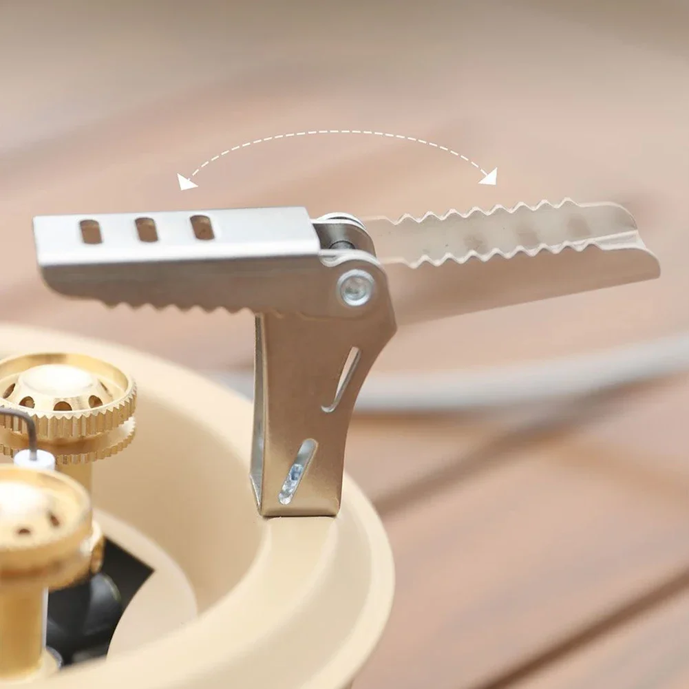 1Pc Camping Camping Gas Stove Portable 16000W Propane Butane Furnace Desktop Folding Five-head Gas Mini Five-Core burner Table