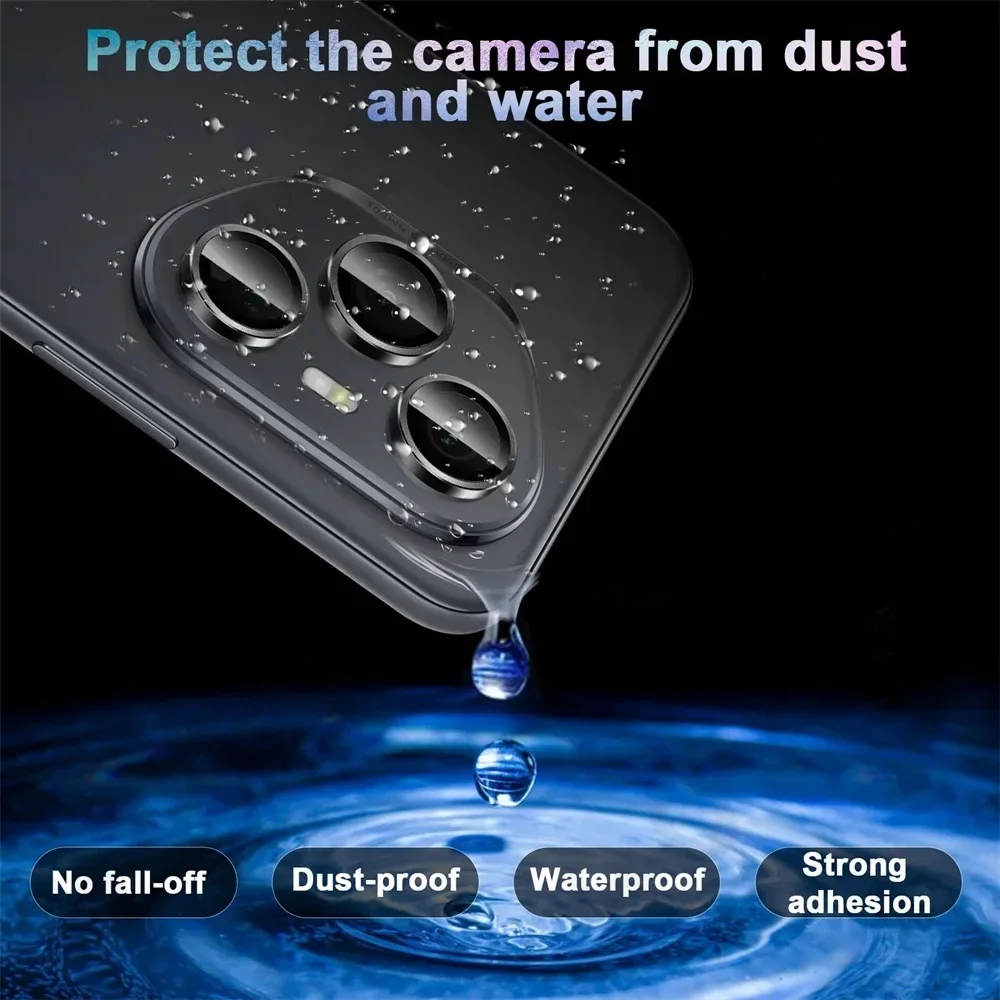 Premium HD 9H Tempered Glass Camera Lens Protector Film with Metal Scratch Resistance