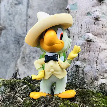 정통 스팟 디즈니 애니메이션 솜털 푹신한 도널드 덕 플로킹 수제 장식품, 생일 선물 컬렉션 모델 장난감 선물