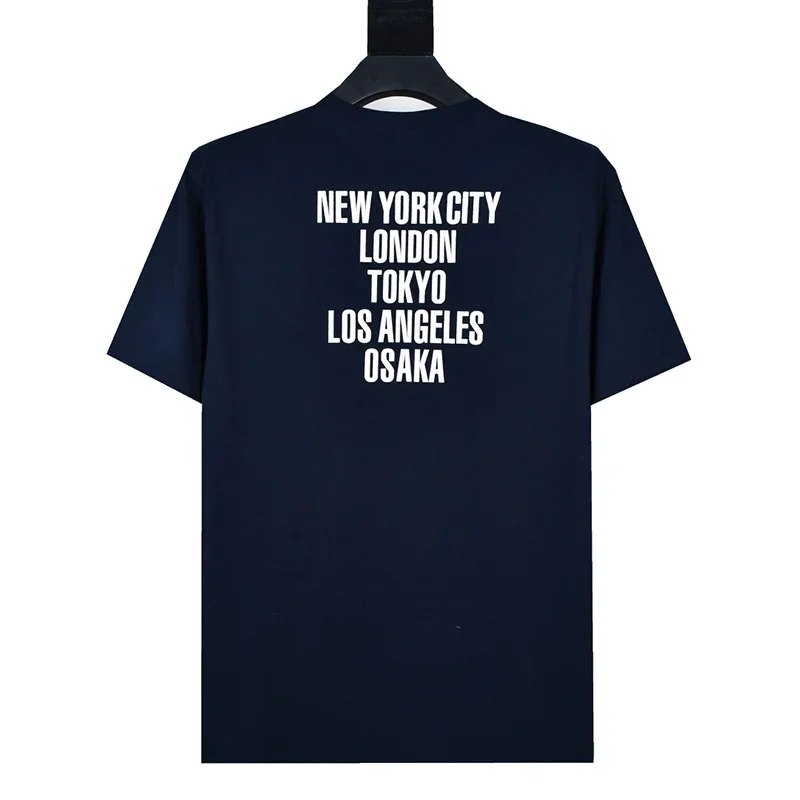 Casual Fashion City Limit NOAH T Shirt mężczyźni kobiety letnie Streetwear oversize niedźwiedź jedzący nadruk ryby koszulka Noah