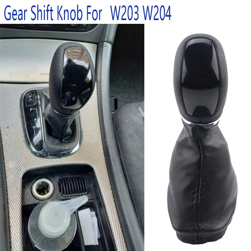 

Black Automatic Gear Shift Knob with Gaitor Boot for Mercedes Benz W203 W204 Auto Accessories