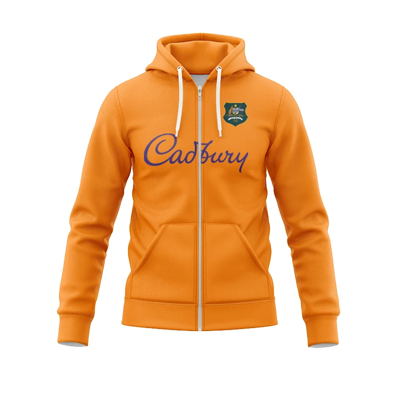 

2024 Australian Wallabies MENS Home RUGBY zipper JERSEY size S--5XL ( Print name and number )