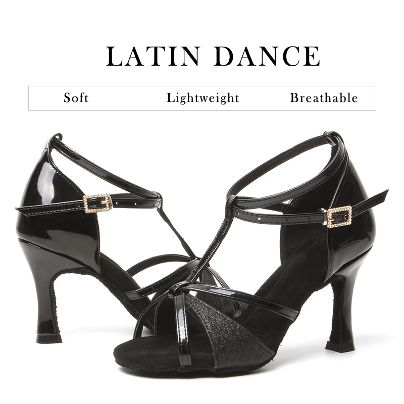 Women Dance Shoes DKZSYIM Latin Dance Shoes For Women Jazz Ballroom Salsa Tango Practice Dancing Shoes Soft Sole