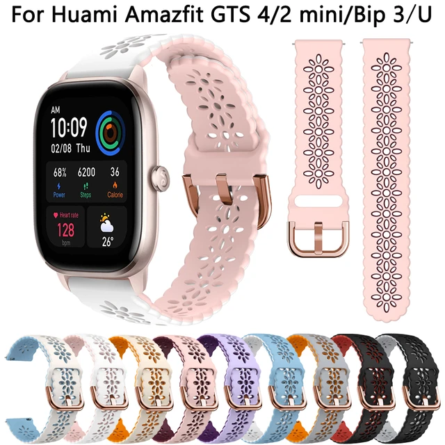 Silicone Strap For Huami Amazfit GTS 4 2 Mini 2E Bip U 3 Pro Band 20mm Correa  For Amazfit GTS2 GTS4 Mini Bracelet Watchband Belt - AliExpress