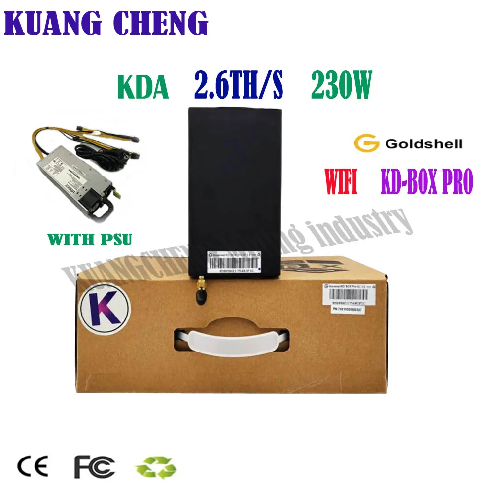 NEW KD BOX PRO 2.6T Hashrate KDA Miner Upgraded from KD BOX With Power