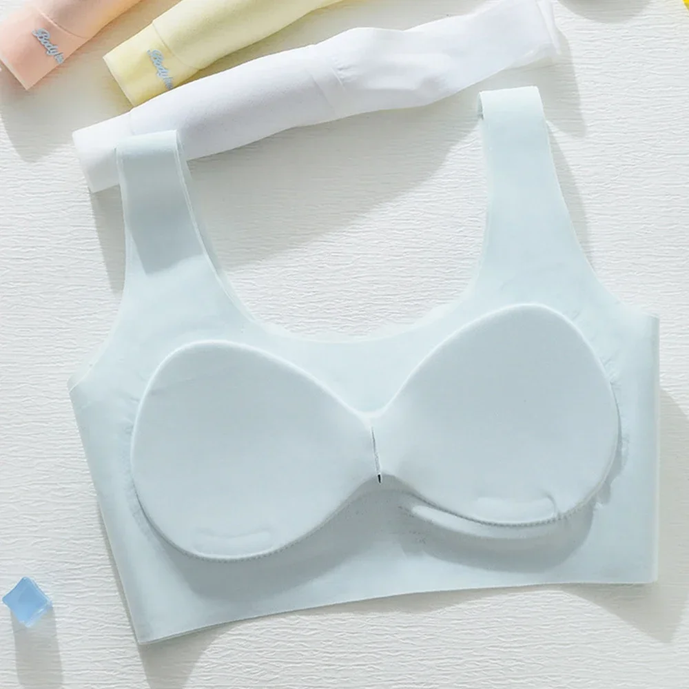 2pcs Girls' Training Bras Modal First Bras For Growing Girls Teen Soft Thin Lingerie Breathable Underwear Sport Girls 10-16Y 5